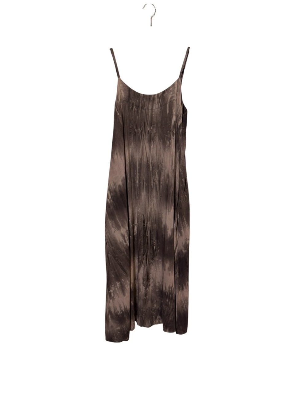 Brochu Walker Women’s Black Gray Tie Dye Minimalist Flowy Slip Dress sz S